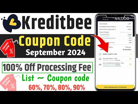 Kreditbee Coupon code September 2024 |kreditbee coupon code kaha se milega | Kreditbee coupon code