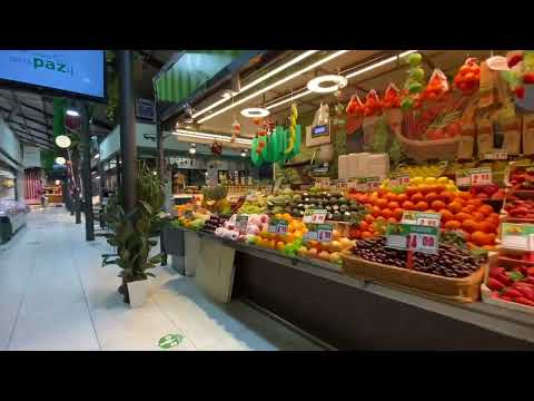 Mercado de la Pez - Walking Thru After The Best Tortilla Patatas in Madrid