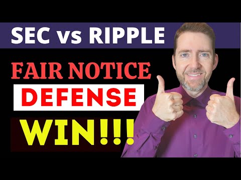 Attorney Hogan on Ripple's Big WIN Against the SEC on Fair Notice! The Major Issue Becomes Clear!