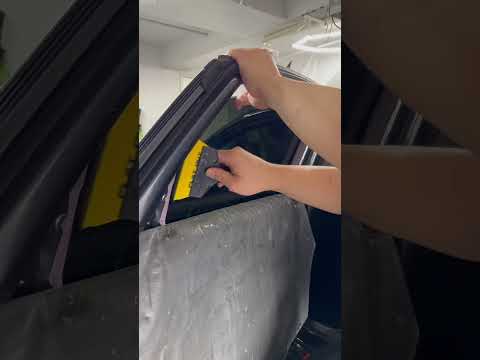 3% window tint?! Watch the process on how I tinted this rear side window!