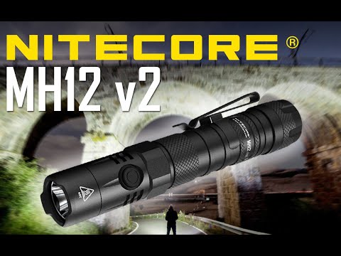 NITECORE MH12 v2 1200 Lumen USB-C Rechargeable Tactical Flashlight