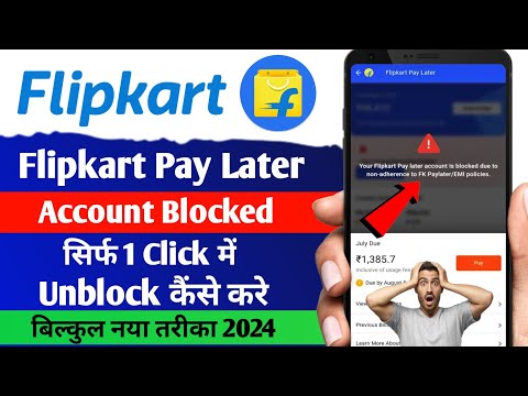 I Unblocked My Flipkart Pay Later Account