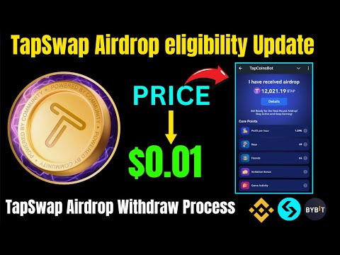 TapSwap Airdrop eligibility Update | TapSwap Airdrop Withdraw Process |