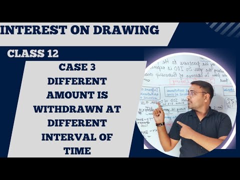 🔴 Case 3 Product Method & Simple method for Calculating interest on drawing | Interest on drawing