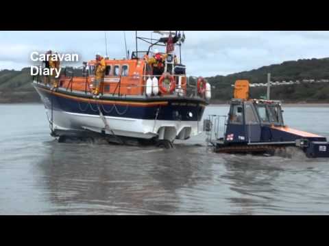 New Quay Lifeboat launch - Sept 2011