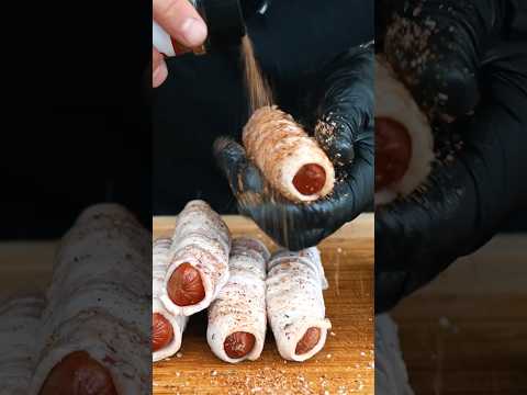 Bacon Wrapped Hot Dogs Recipe - #shorts