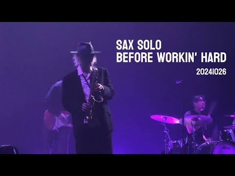 Sax solo before workin' hard｜Fujii Kaze 2024 Asia Tour in Singapore 241026