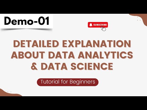 Data Analytics & Data Science Demo 01 | Detailed explanation About Data Analytics & Data Science