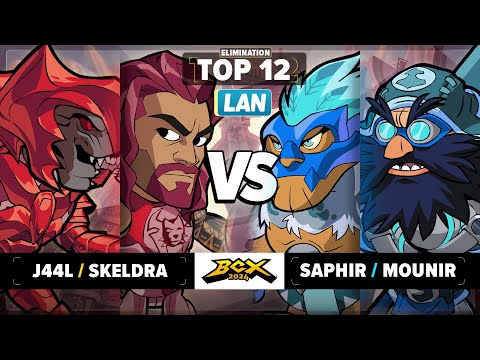 J44L & Skeldra vs Saphir & Mounir - Elim. Top 12 - Brawlhalla World Championship 2024 - LAN 2v2