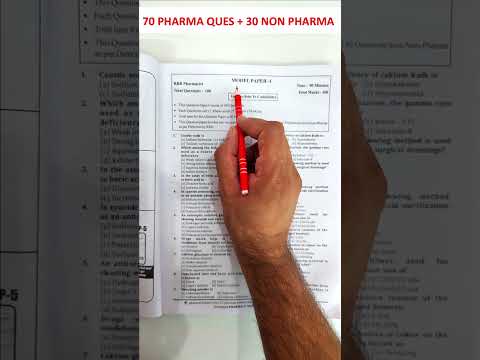 RRB Phamacist Paper #rrbpharmacist #pharmacist #pharmacyindia