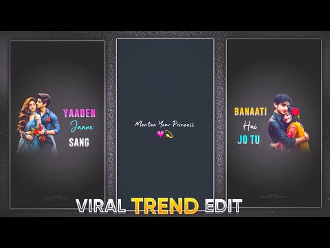 New Trending Photo Moving Lyrics Video Editing in Alight Motion | Trending Reels Video Editing 🔥