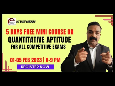 @MYEXAMCOACHING || FREE MINI COURSE FOR SSC, IBPS, RRB & ALL COMPETITIVE EXAMS ....