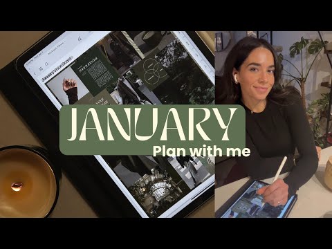 JANUARY PLAN WITH ME ✨ digital plan with me for 2024