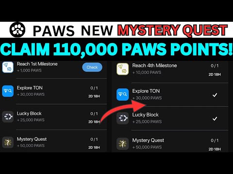 PAWS Explore Ton Ecosystem | PAWS Mystery Quest Today | PAWS Quest Complete