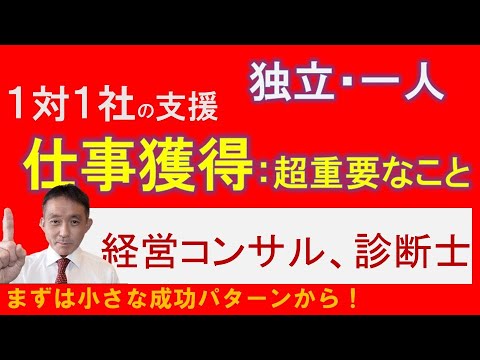 独立したコンサルタント、中小企業診断士、フリーランス向け顧客獲得の鍵：1対1で成功するための戦略