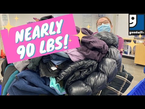 MASSIVE Goodwill Outlet BINS Haul to Resell on eBay and Poshmark!