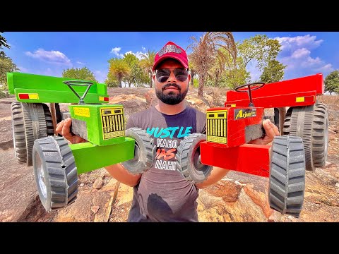 Unboxing Big 4WD Tractor | John Deere 5405&Mahindra Arjun Novo 705 Di Farming Die Cast Tractor Model