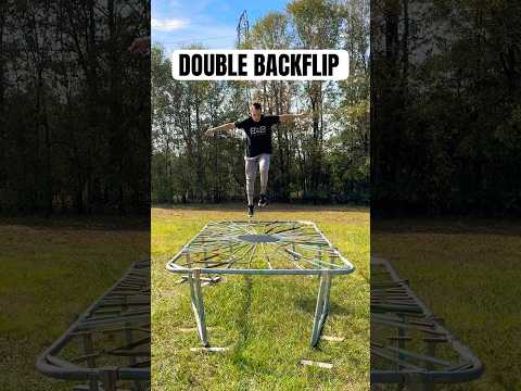 DOUBLE BACKFLIP ON THE WORLDS MOST DANGEROUS TRAMPOLINE 🤯