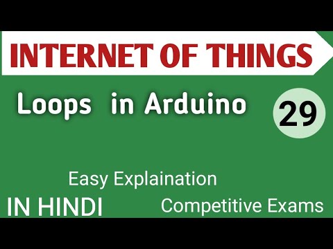 Lec - 4.5 Loop Concept in Arduino in IOT in Hindi