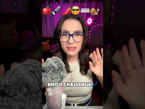 ASMR EMOJI CHALLENGE 🍎🌶️💤#shorts #asmr #emojichallenge