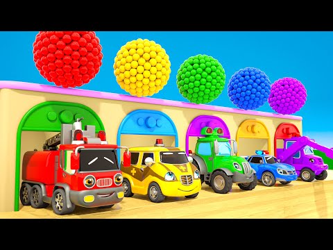 Bingo Song - Baby cars and Colorful balls - Baby Nursery Rhymes & Kids Songs