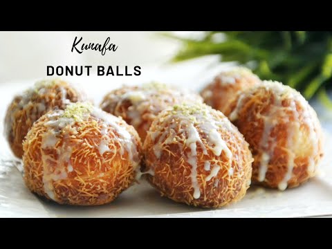 Kunafa Donut balls || Crispy Donuts || Asheescookbook