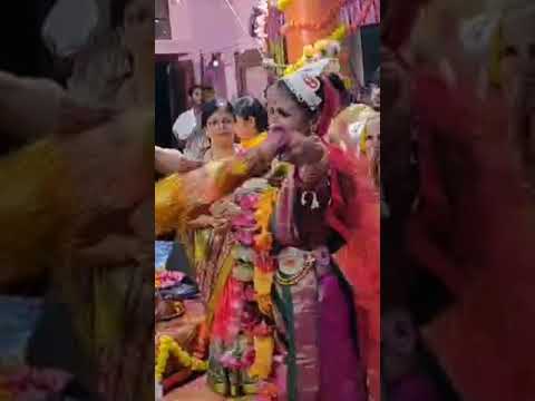 || রাধাকৃষ্ণ যুগল নৃত্য || কাঠিয়া বাবা কা স্থান || শ্রীধাম বৃন্দাবন ||