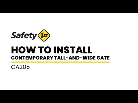 How to Install the Contemporary Tall and Wide Gate | Safety 1st