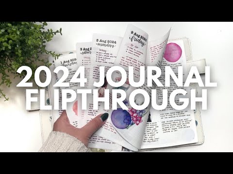 What daily journaling looks like in my 2024 A5 Sterling Ink Common Planner // Journal Flipthrough