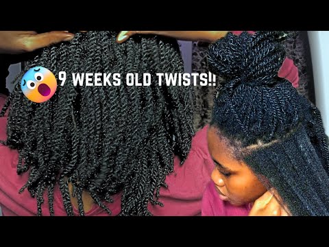 9 weeks old MINI TWISTS TAKEDOWN | I left my TWISTS for 9 weeks and length retention