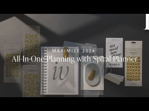 Simplify Your 2024: Complete Planning with Our Spiral Planner | Unboxing with Iesha | Cloth & Paper