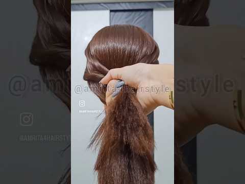 Open hairstyle for short hair #shortsvideo #hairstyletutorial