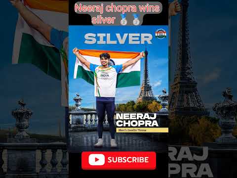 Neeraj chopra wins silver 🥈🥈🥈#olympics2024 #juvenile #neerajchopra