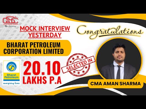 20 Lakh Package in CMA Campus | CMA Aman Sharma Mock Interview | CMA Akshay sen | CMA Placement