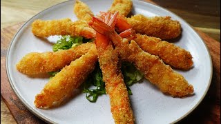 又香又脆的面包糠炸虾 | breadcrumbs fried shrimp