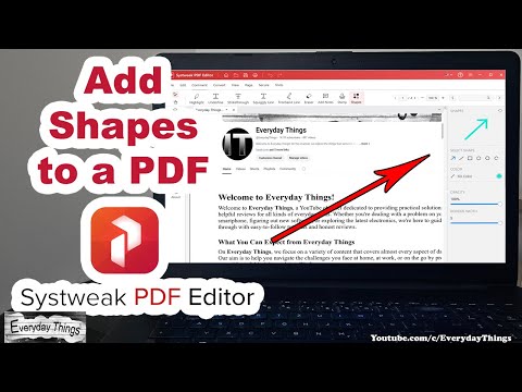 How to Add Shapes to a PDF using Systweak PDF Editor