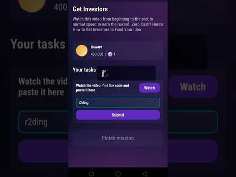 Get investors | Tapswap code | Tapswap code today get investors