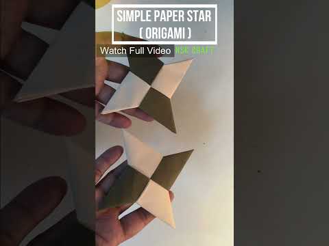 How to make a paper  star  | Ninja star | origami star(Shuriken) | Ninja star boomerang. #shorts