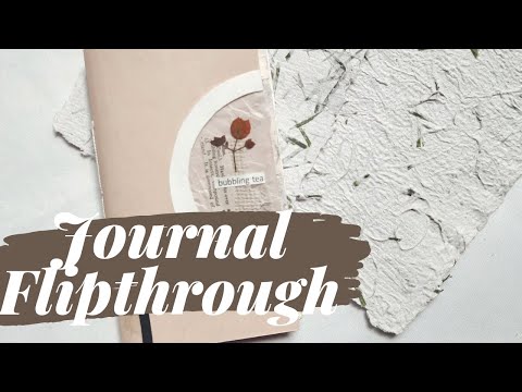 Journal Flipthrough Aesthetic and Calming  (Vol.6) || Bubbling tea