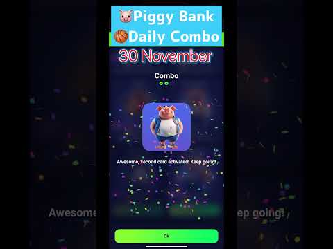 🐷Piggy Bank Daily Combo | 30 November #piggybank #daily #combo #Today #30november #basketball