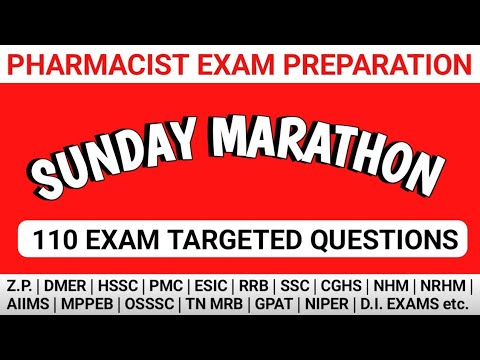 Pharmacist exam preparation | OSSSC | HSSC | MPPEB | DMER | ITBP|PMC etc.exam questions @MANISH06