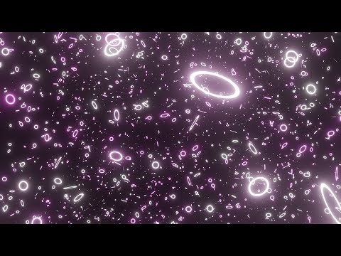 キラキラした星のパーティクル / 中央から発生 / パープル