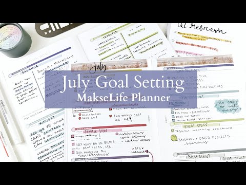 July Goals | SUMMER of Me! | MakseLife Planner | June Reflections + Summer Goal Setting