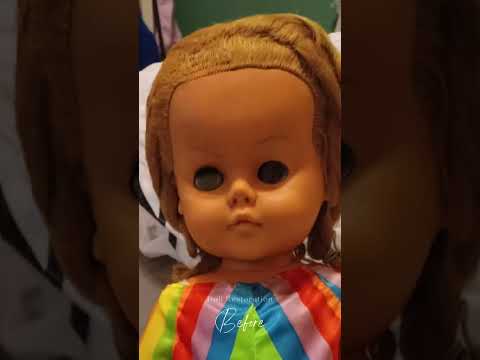 Elizabeth’s Doll Restoration before & after transformation