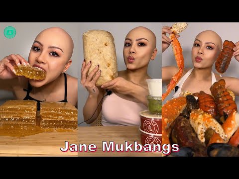 Mukbang Eating TikTok Videos by "Jane Mukbangs" | Jane Mukbangs ASMR Compilations 2024