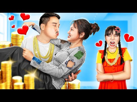 My Rich Dad Has Poor Stepmom! - Funny Stories About Baby Doll Family