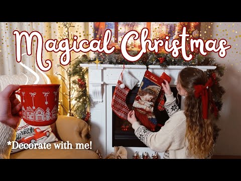 CHRISTMAS DECORATE WITH ME 2024 : Holiday Home Makeover ( Thrift Haul + cozy cottage decor )