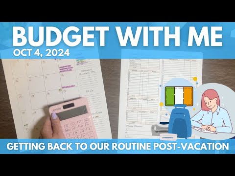 Budgeting our FIRST October paycheck (and a post-vacation spending update)