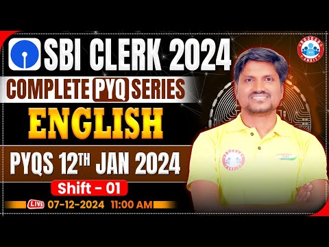 SBI Clerk 2024 | SBI Clerk English Previous Paper 2024 | SBI PYQ Series | English by RK Mehto Sir