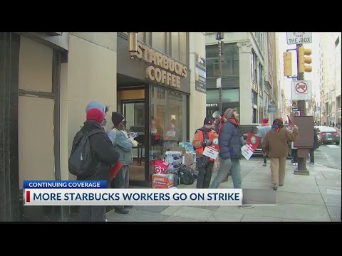 More Starbucks workers go on strike